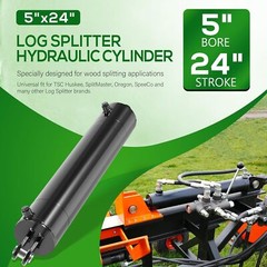 5″x24″ Log Splitter Hydraulic Cylinders Double Acting 5″ Bore 24″ Stroke 2″ Rod