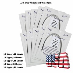 10pcs/pk Dental Orthodontic Niti Arch Wire Round Ovoid Form all size option U-pi