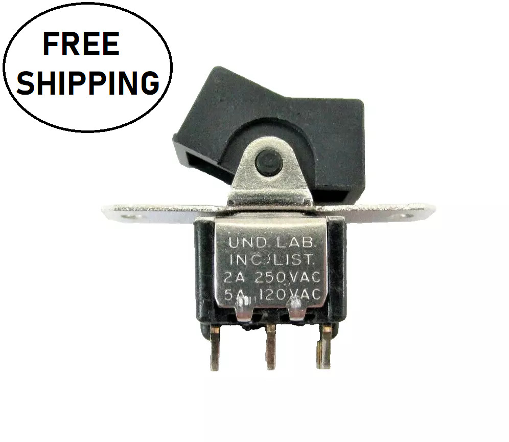 (25x) DPDT ON-NONE-ON 5A 120VAC / 28VDC – 2A 250VAC Rocker Switch – Solder