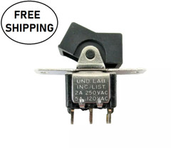 (25x) DPDT ON-NONE-ON 5A 120VAC / 28VDC – 2A 250VAC Rocker Switch – Solder