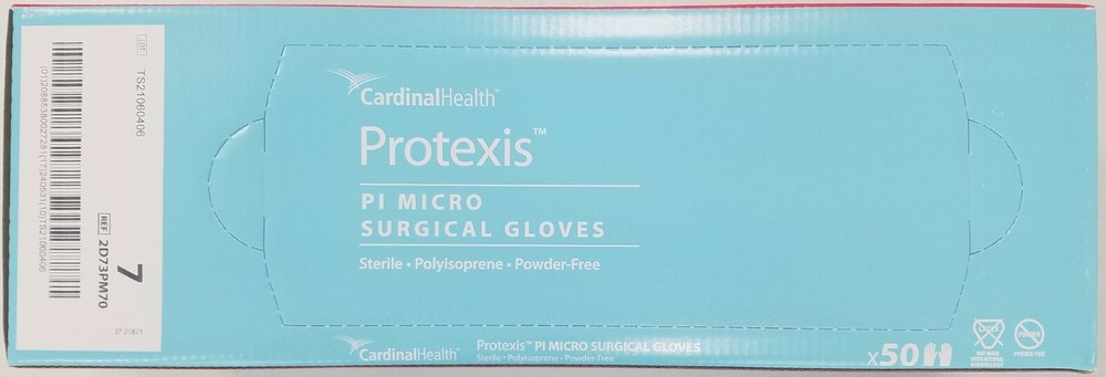 *50-Pairs* Cardinal Health Protexis PI Micro Surgical Size-7 Gloves 2D73PM70