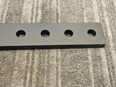 (QTY 7) 16″ Box Blade Scarifier Shank With 4 Holes Black Heavy Duty Replacement