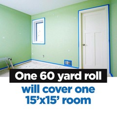 ScotchBlue Original Painter’s Tape 1.88 Inch Multi Surface 2 Rolls 14 Days Use