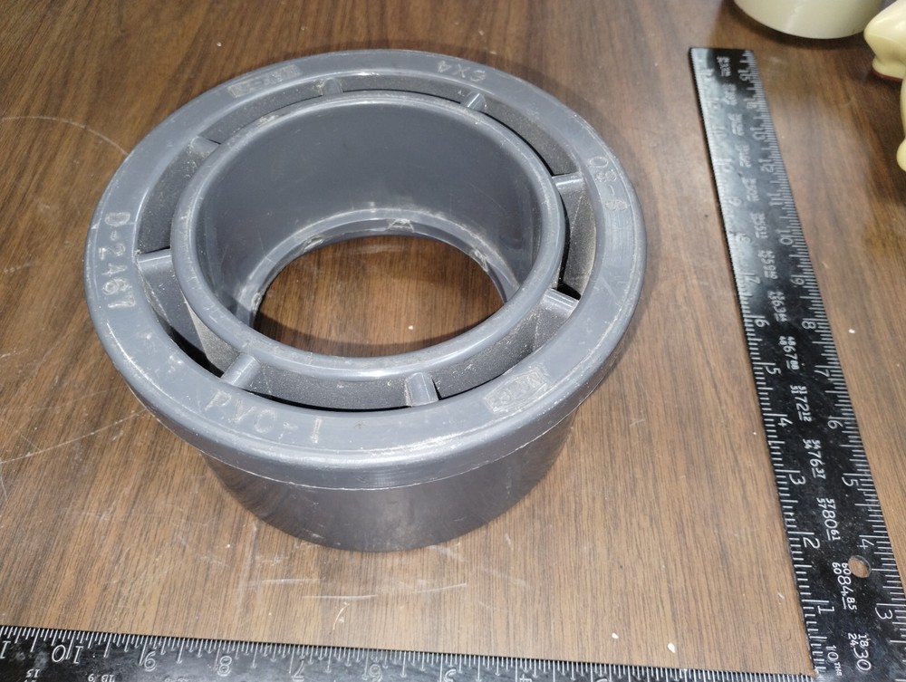 IPEX 6″ x 4″ PVCI Socket Bushing ASTM F439 PVC