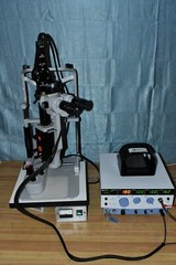 Iridex TX Green 532 laser with Zeiss slitlamp and adapter