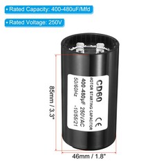 Motor Capacitor 400-480uF/Mfd 250VAC 50/60Hz CD60 Run Starting Capacitor