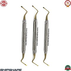 Lucas Curette Dental/Surgical Bone Curettes Serrated 2mm, 2.5mm, 3mm Set of 3PCS