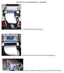 Postage/Stamp Dispenser Unique Replica Postal Truck ONLY (50% Shipping Cost)