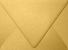 LUXPAPER A7 Contour Flap Envelopes 5.25×7.25 Gold Metallic 80lb. 50 Count