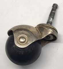 VTG SKK Stem Type Furniture Swivel Caster w/ Black Rubber Ball Wheels Japan