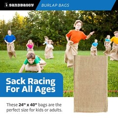 Burlap Bags Wholesale Bulk (50) 24 x 40 – Sacks Potato Race Sandbags Home Depot
