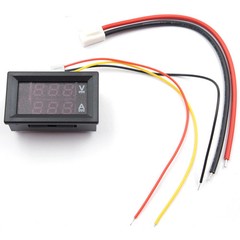 4× DC 100V 10A Voltmeter Ammeter LED Dual Volt Amp Meter Voltage Current Gauge