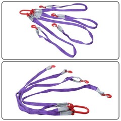 6600LBS Capacity 5FT Lifting Slings with G80 4 Legs Grab Hook and Adjuster