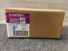 New Box of 40 Cantex 5140108 PVC Terminal Adapter 2 Dia. in.