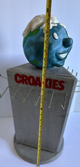 Croakies Rotating Vintage Hanging Store Display Happy Earth Head In Clouds World