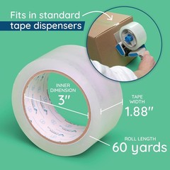 Blue Summit Supplies Heavy Duty Packaging Tape Clear Packing Tape Designed fo…