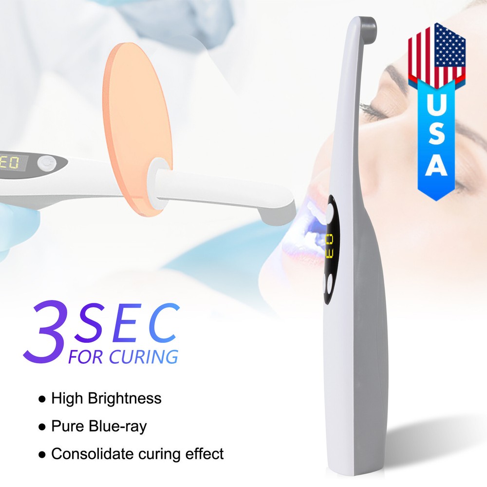 1-10*Dental Cordless Led Curing Light 3 Second iLED Lamp Woodpeckr DTE Style