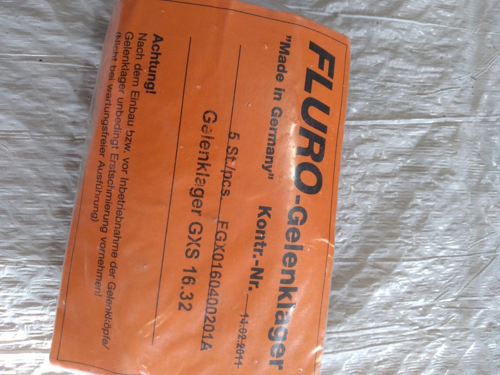FLURO 5 ST./PCS. FGX0160400201A GELENKLAGER GXS 16.32 …. pack of 5