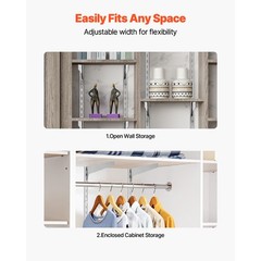Uimoso 10 Packs 39 inch Steel Wall-Mounted Shelf Track Adjustable