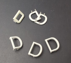 White And Off White Sign Signage Letters 3/4″ Letters and Numbers Incomplete