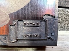 Vintage Mayer China Original Pattern Copper Printers Block Made In Pittsburgh PA