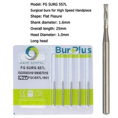 Wave Dental Surgical Carbide Burs Round 557 557L 702 4 6 Long High Speed FG 25mm