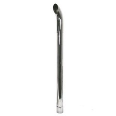 Chrome Tractor Exhaust Stack Curved 48″ Long Slotted 3″ ID ZNL89051C