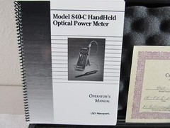 NEWPORT OPTICAL POWER METER MODEL 840 w/ Case, Power Adapter