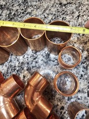 1-1/2″ And 2″ Copper SWEAT SOLDER FITTINGS NIBCO 90 ELBOW COUPLINGS 13…