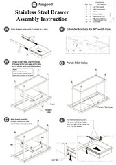 15 in. x 14 in. x 5 in. Stainless Steel Table Drawer