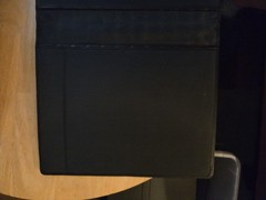 Levenger Full Size Leather Circa Notebook Cover With Magnetic Flap- Phone Pocket