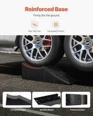 VEVOR 1Piece Vehicle Ramp 20000 lbs/9 Ton Capacity Car Service Ramp, Black
