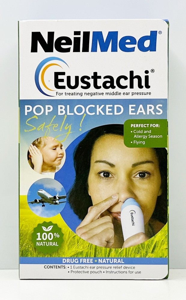 NeilMed Eustachi Ear Pressure Relief Device for Cold & Allergy Season Flying NIB