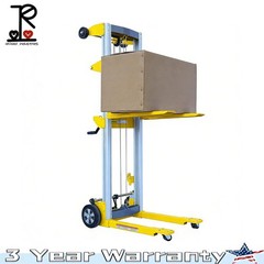 Fixed-Base Lightweight Hand Operated Lift Truck w/Straddle Legs 400lbs Capacity