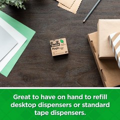 Scotch Magic Greener Tape Plant Based 3 4 W x 900 L Eco Friendly Dispenser