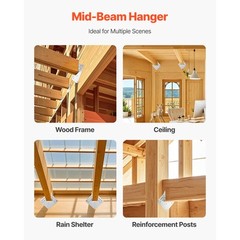25 pcs Hurricane Ties for Rafters Inner Size 5.31×1.57×2.48 in / 135x40x63 mm