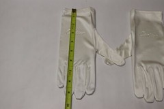 Cartier White Jewelry Watch Handling Microfiber Inspection Gloves Pair – Medium