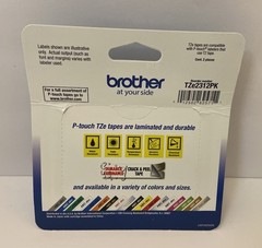 Brother P-Touch TZe-2312PK 1/2” Black Print On White Tape Value Pack – J24