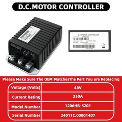 EZGO Curtis Controller 1206HB-5201, 2010-2019 EZGO/Cushman Golf Carts PN 612632