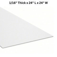Plastic Sheet LDPE 1/16″ Thick x 24″ L x 24″ W Off-White Opaque