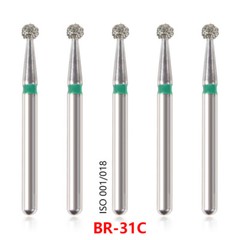20Types 100Pcs Dental Diamond Burs Drills For High Speed Handpiece Medium FG BUR