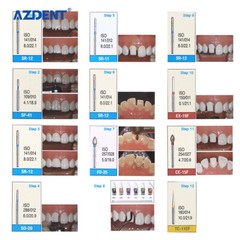 AZDENT Dental FG Diamond Burs Composite Polishing Kits for High Speed Handpiece