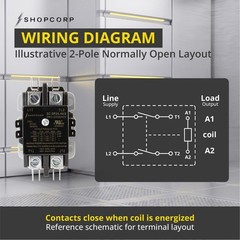 AC Contactor 40 Amp 50 RES 2 Pole 24VAC Coil – Definite Purpose UL Listed