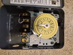 Intermatic T104 24-Hour Dial Timer Switch 208-277VAC 40A Wall Mount DPDT