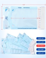 JMU Self Sealing Sterilization Pouches 3.5 x 6.5 Autoclave 2000 Case
