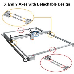 60W Laser Engraver Machine with Air Pump Goggles , Working Area 1000×1500mm