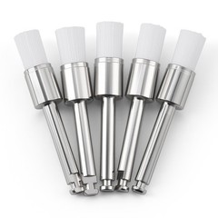 100pcs/kit Dental White & Colorful Prophy Polishing Brush Nylon Flat Latch Type