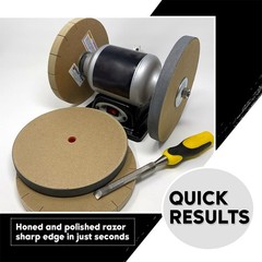 Razor Sharp Edgemaking System 8 Inch Deluxe Blade Sharpening Kit, For 6 White