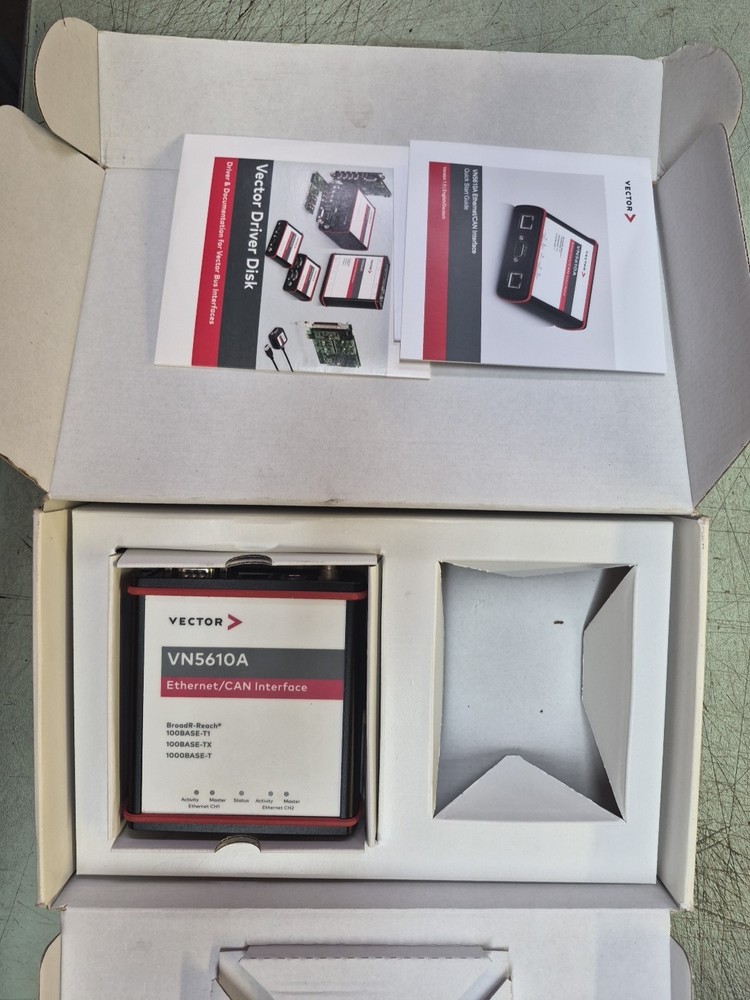Vector VN5610A Automotive Ethernet/CAN Interface – Full Kit w/ Box, Disc, Manual