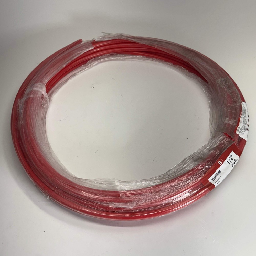 SIOUX CHIEF Powerpex Non-Barrier Pex-B Tubing Sz 1/2″ x 100 ft, Red 665X2R100